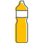 ícono de botella de agua